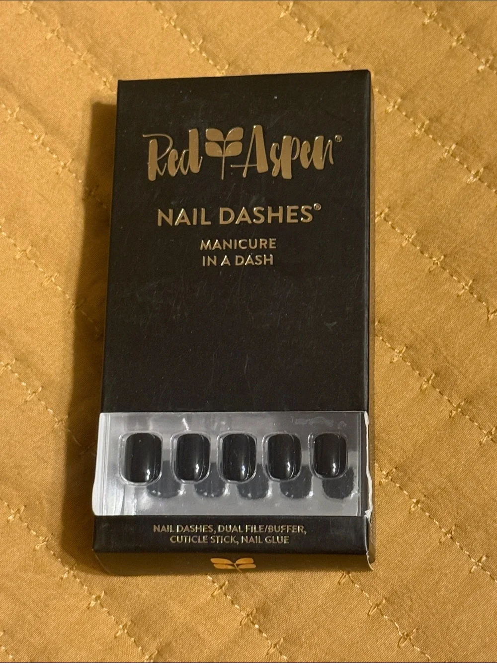 Red Aspen Petite Black Nail Dashes - Manicure In A Dash